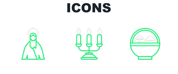 篮子里放着复活节彩蛋和耶稣基督图片下载