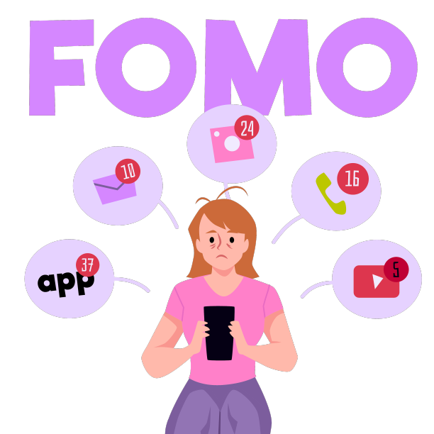 Fomo害怕错过社会现象图片下载