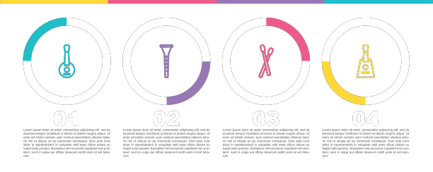 设置线班卓琴，单簧管，鼓棒和巴拉莱卡图片下载