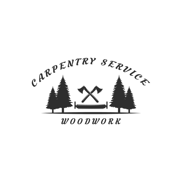 木工标志复古模板图标图形图片下载