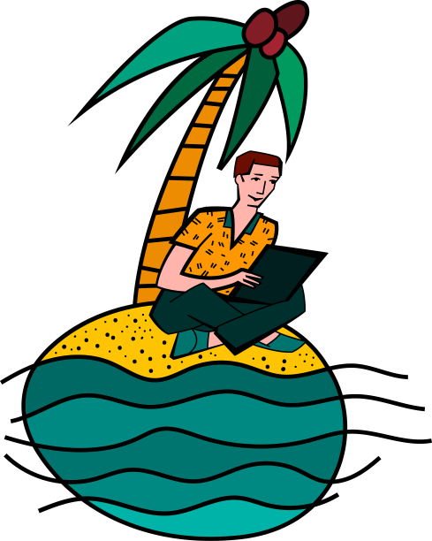 休闲形象旅游工作与放松于一体图片下载