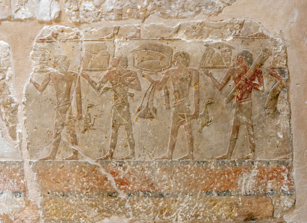 埃及萨卡拉内墙壁画（含左塞王阶梯金字塔，2023年3月23日）图片下载