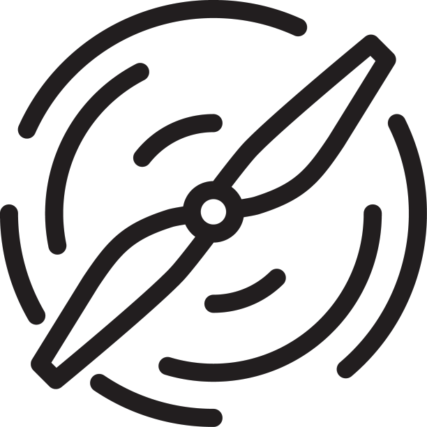 无人机螺旋桨行程图标图片下载