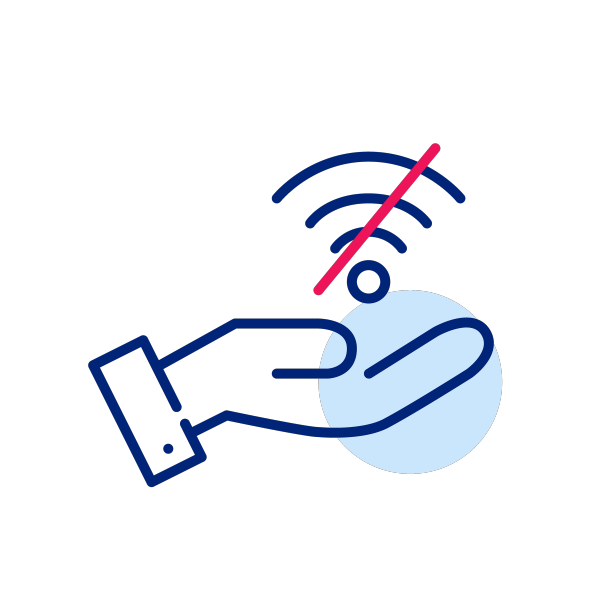 手和无wifi符号像素完美的图标图片下载