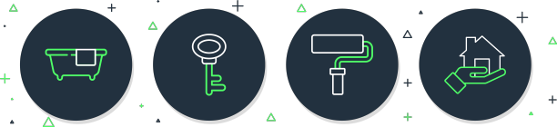 设置线房键漆辊刷浴缸图片下载