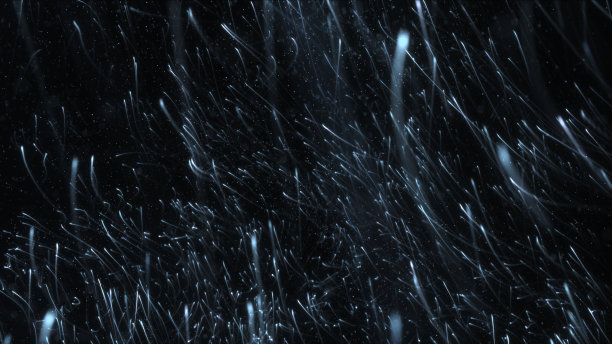 银色发光的能量光条纹粒子展示横幅背景图片下载