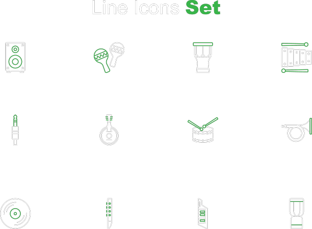 设置线非洲djembe鼓键盘长笛乙烯基图片下载