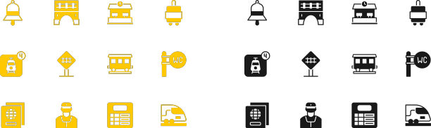 设置旅行箱列车列车员旅客列车车厢图片下载