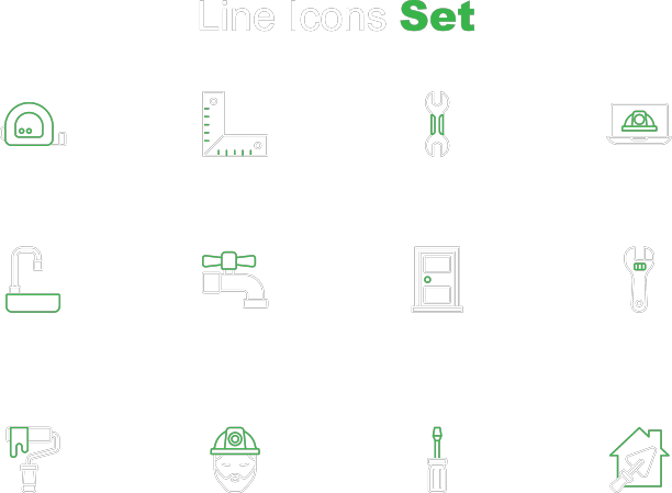 用镘刀螺丝刀建造线屋图片下载