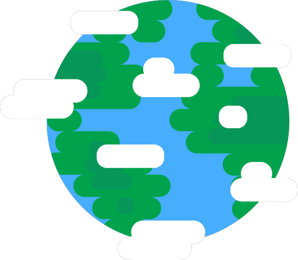 从太空看地球的平面图标图片下载