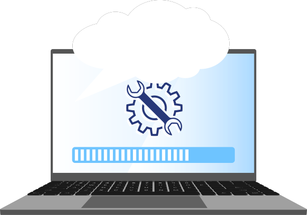 3d移动电脑笔记本加载修复工作图片下载