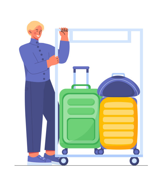 酒店工作人员矢量概念图片下载