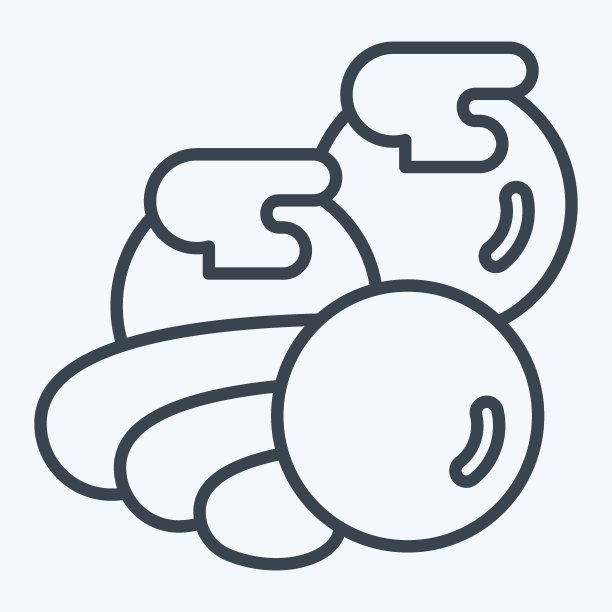 图标Tako。与寿司有关的符号。行风格。简单的设计可编辑。简单的说明图片下载