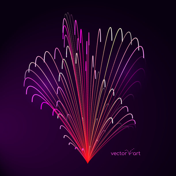 发光的线和点组成的数字神经丛图片下载