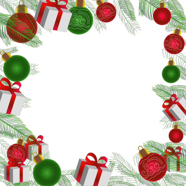 圣诞边饰透明图片下载