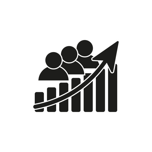 观众增长图标。图标为网站。矢量插图。图片下载