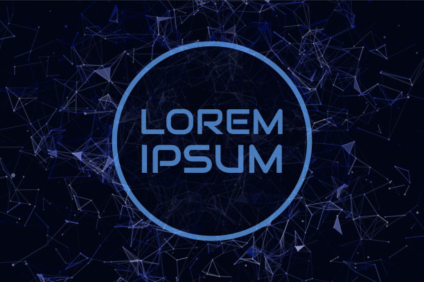 发光的线和点组成的数字神经丛图片下载