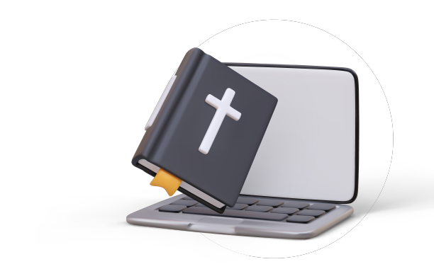 3d圣经打开笔记本电脑电子书宗教教学图片下载