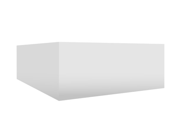 透视移动建筑模型。矢量3d现实。集装箱适用于办公室，咖啡厅，餐厅，商店，别墅，住宅，公寓。矩形空简单对象。空白模板。图片下载