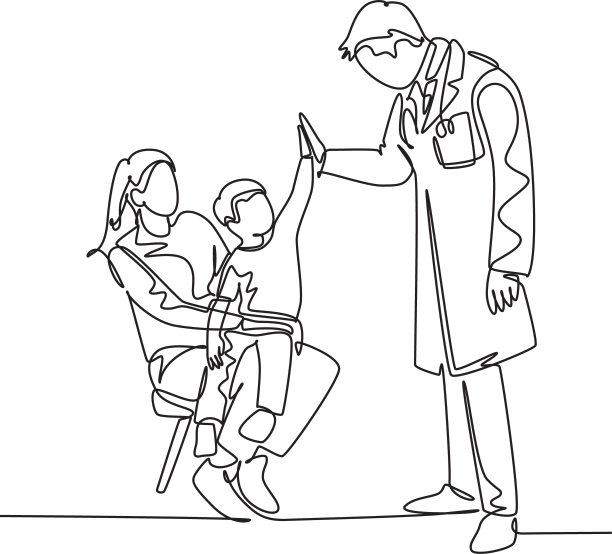 连续的一行画活跃的年轻快乐图片下载