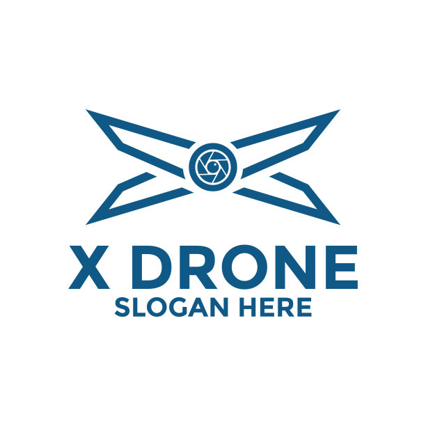 无人机标志图标，说明图形矢量无人机技术标志设计模板图片下载