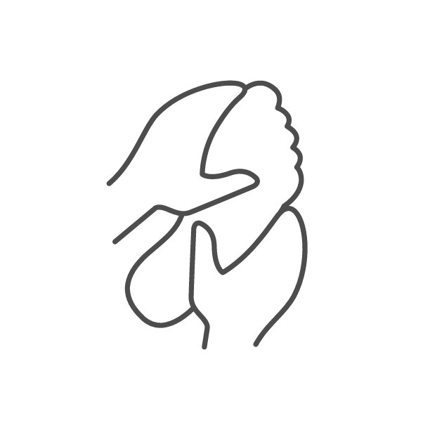 足底按摩线条轮廓图标图片下载