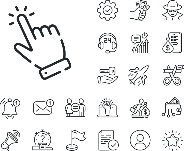 手游标线图标，点击动作标志图片下载