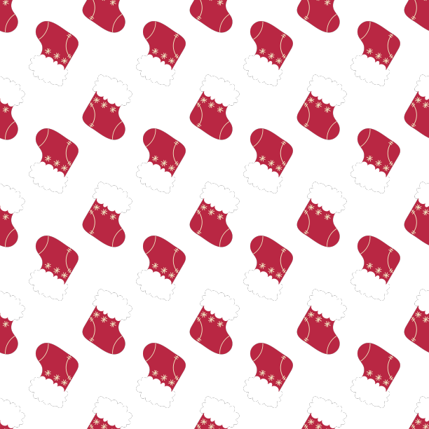 无缝图案与圣诞袜图片下载