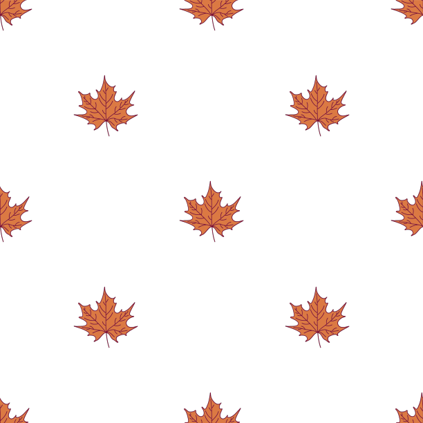 枫叶的无缝图案图片下载
