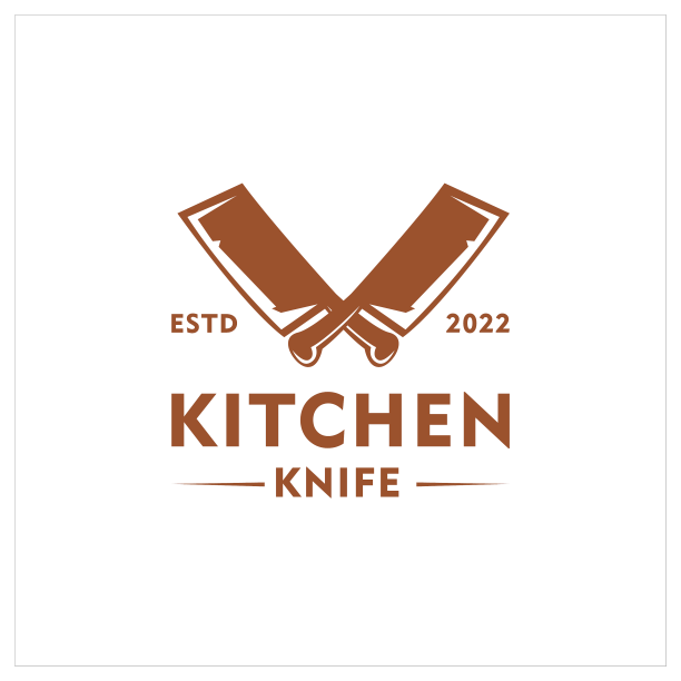 餐厅厨刀标志设计图片下载