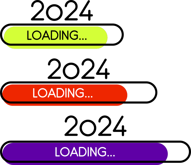 设定2024年新年简单平装进度图片下载