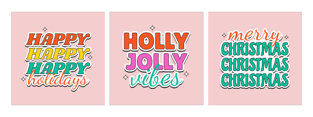 复古时髦的圣诞贴纸收集在平图片下载