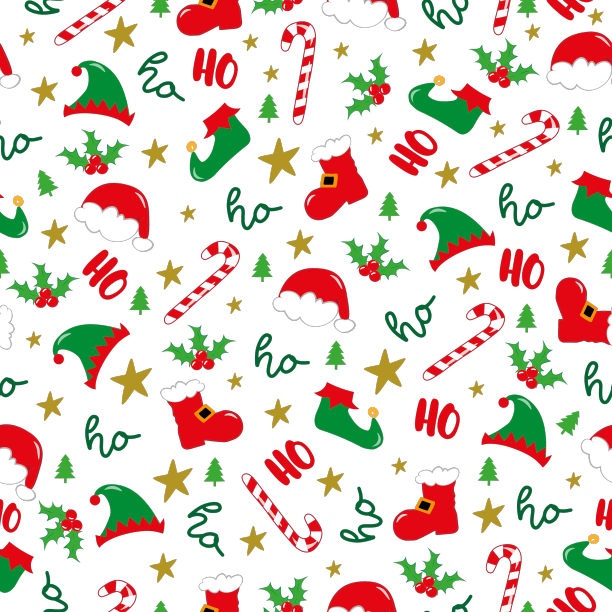 圣诞节的无缝图案-可爱的驯鹿图片下载