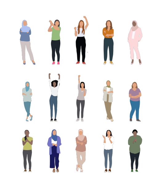 各种不同的女人设置图片下载