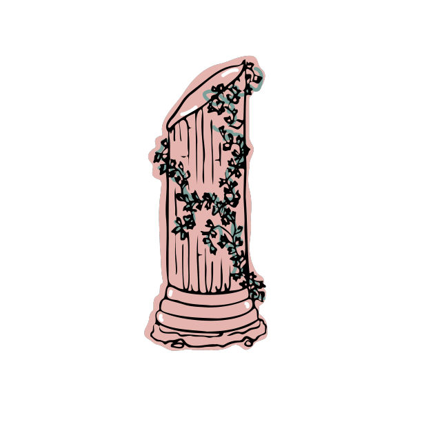 粉红色的现代时尚古希腊圆柱图片下载