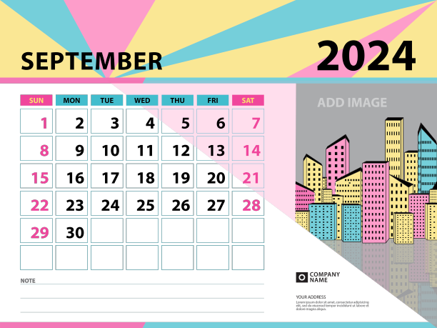 2024年9月模板-日历2024年图片下载