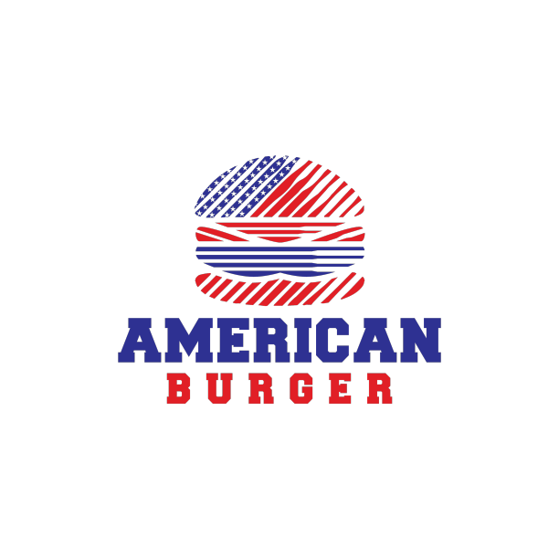 美式汉堡标志设计图片下载