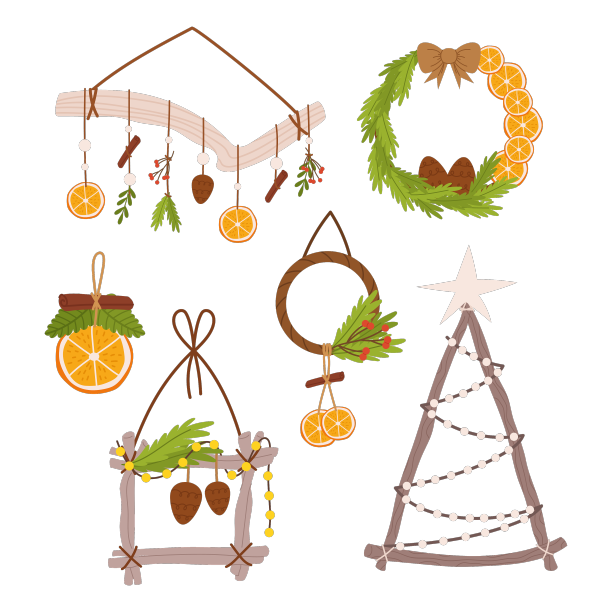 圣诞佳节挂饰带有喜庆色彩图片下载