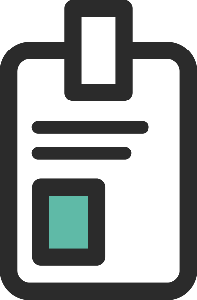 Id徽章彩色笔画图标图片下载