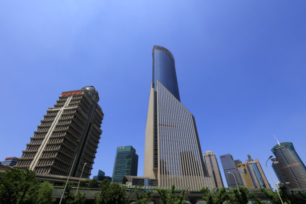 中国上海浦东陆家嘴的建筑风景图片下载