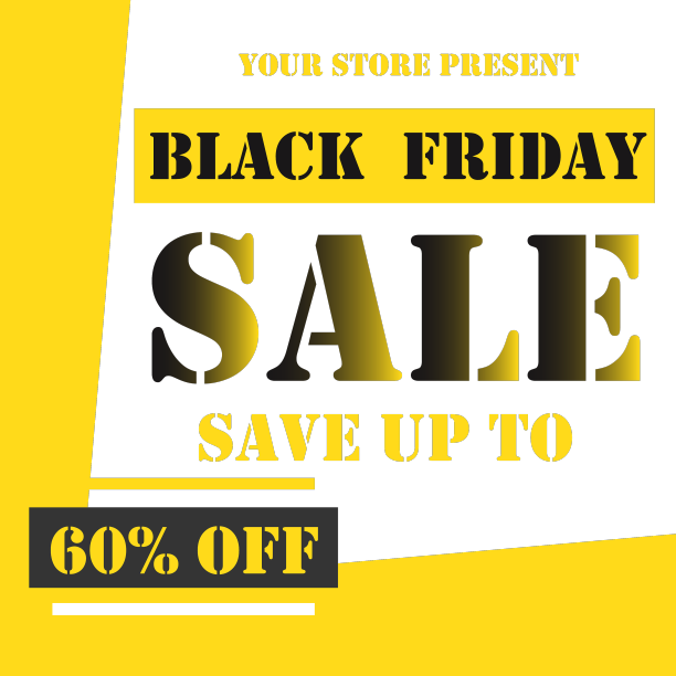 黑色星期五促销传单海报设计图片下载
