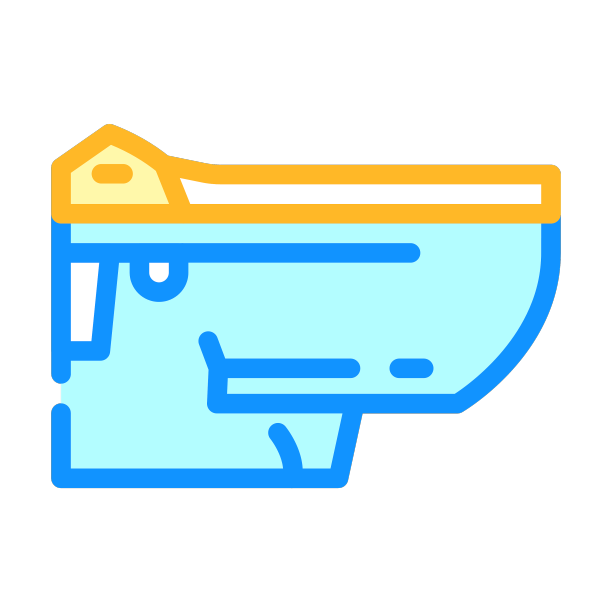 智能马桶家居颜色图标图片下载