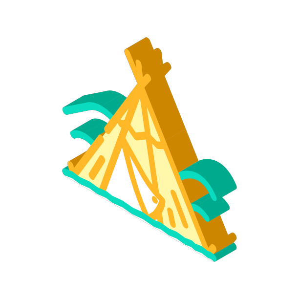 生态旅游绿色生活等距图标图片下载