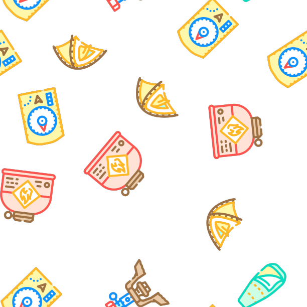 登山工具运动无缝图案图片下载