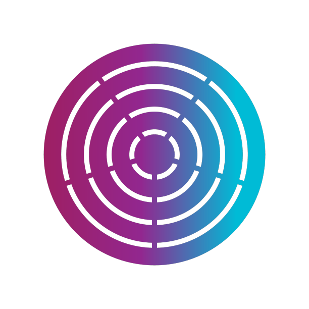 彩色渐变圆圈标志图片下载