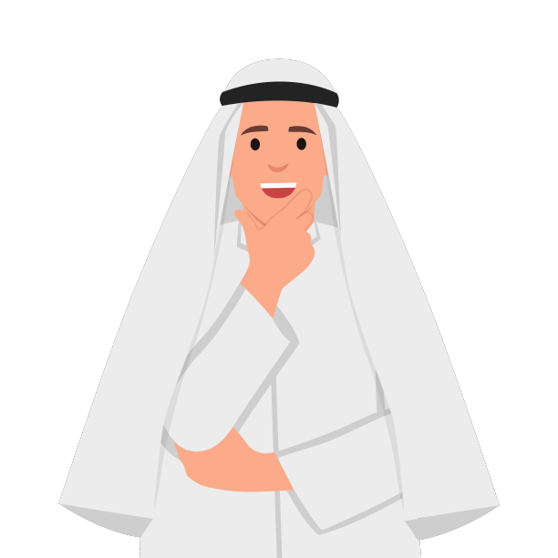 一名沙特男子在著名的沙特古特拉图片下载