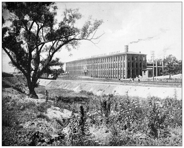 汉普顿县的古董图像，马萨诸塞州:沃里克自行车制造公司，斯普林菲尔德图片下载