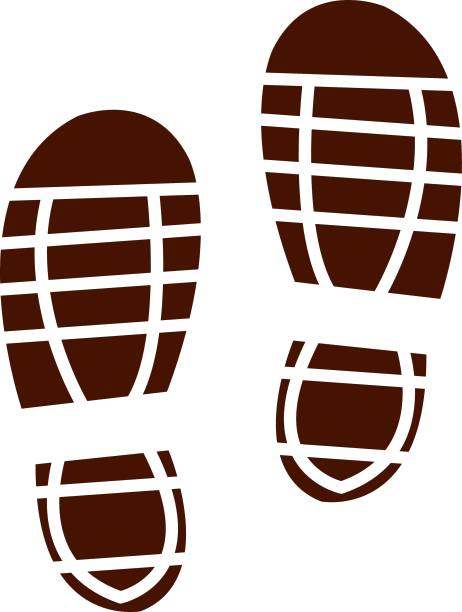 人类训练员的脚印图片下载