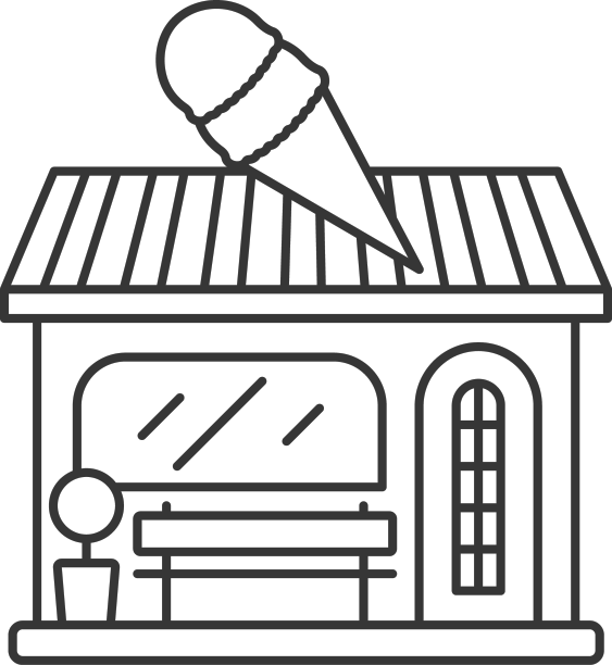 冰淇淋店大楼图片下载