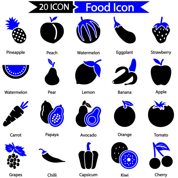 食物图标包图片下载